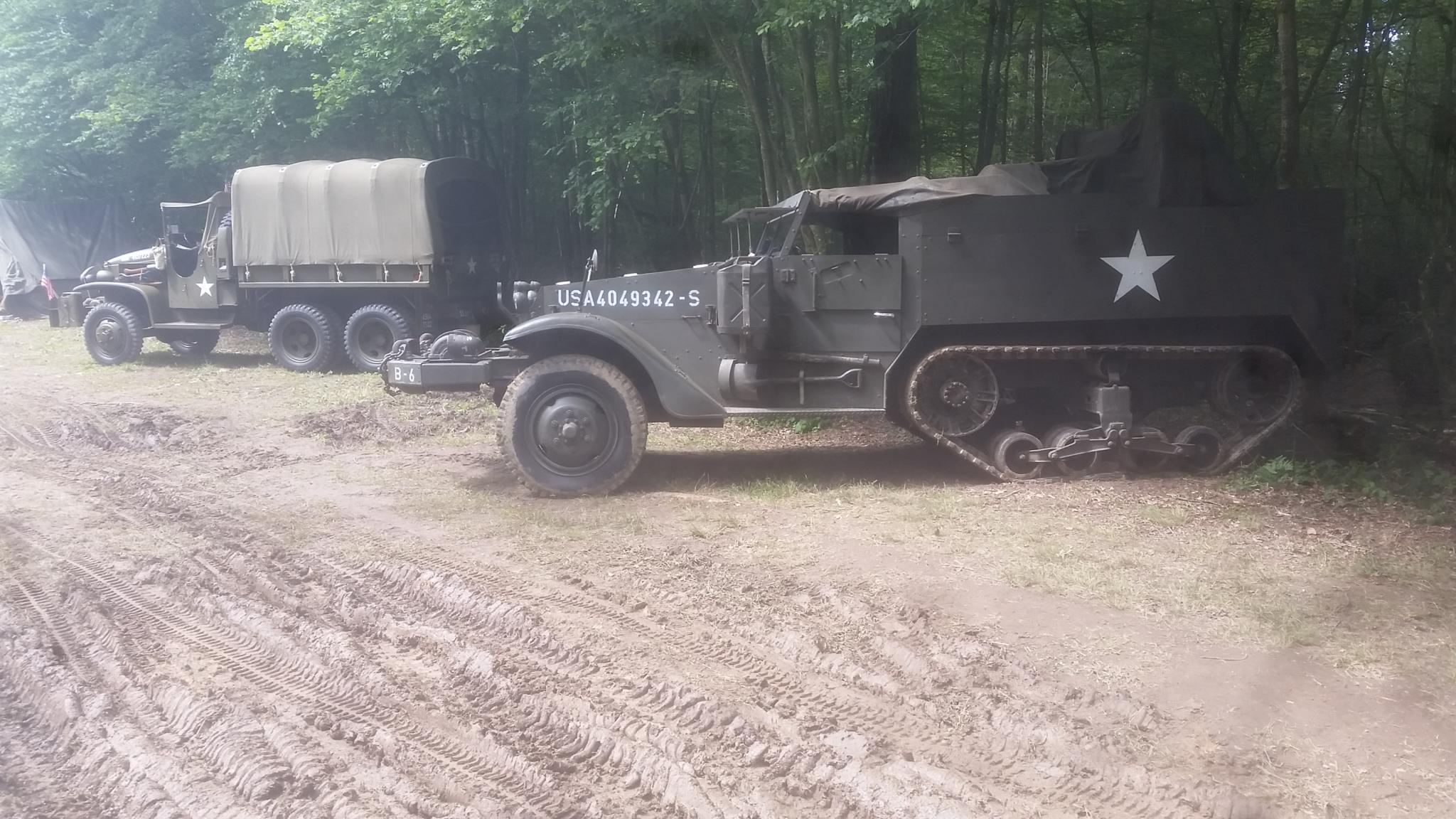 le gmc de jean luc et le deuxième half-track celui de christian